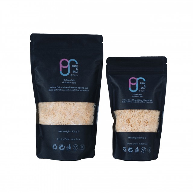 DOĞAL MİNERALLİ KAYNAK ALTIN TUZ / Sarı Renkli Mineralli Doğal Kaynak Tuzu