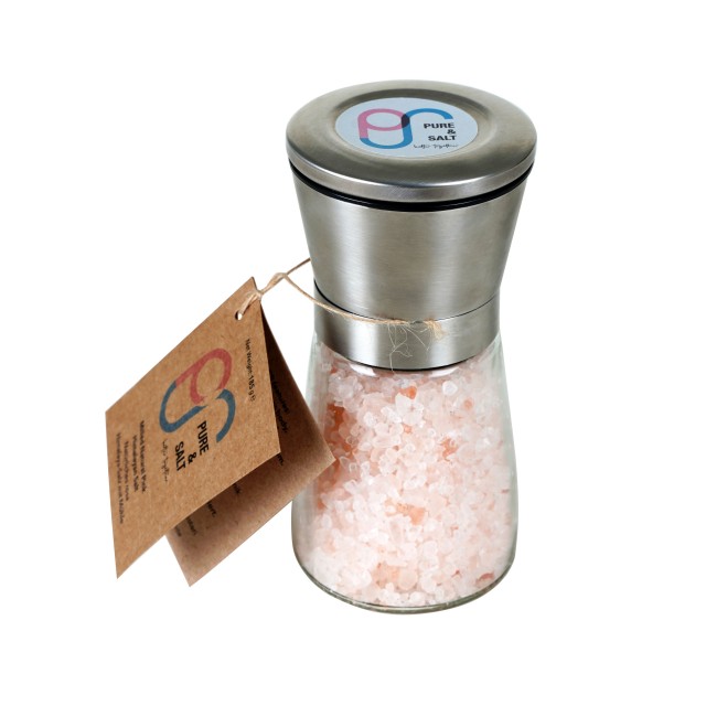 Doğal Pembe Himalaya Tuzu, Değirmenli sofrada öğütme tuzu 185 gram