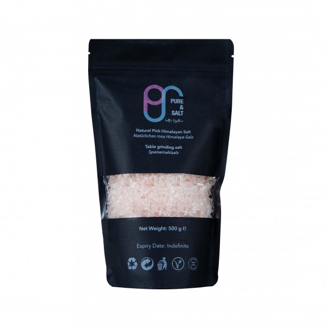 NATÜRLICHES ROSA HIMALAYA STEINSALZ (Salz zum Mahlen am Tisch)