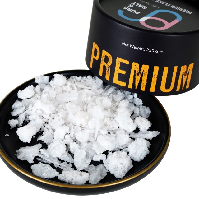 Natürliches und Handgemachtes Quellsalz für Feinschmecker, 250 Gramm (Feinsalz Naiv, von Hand Zerbröseltes Salz) / PREMIUM